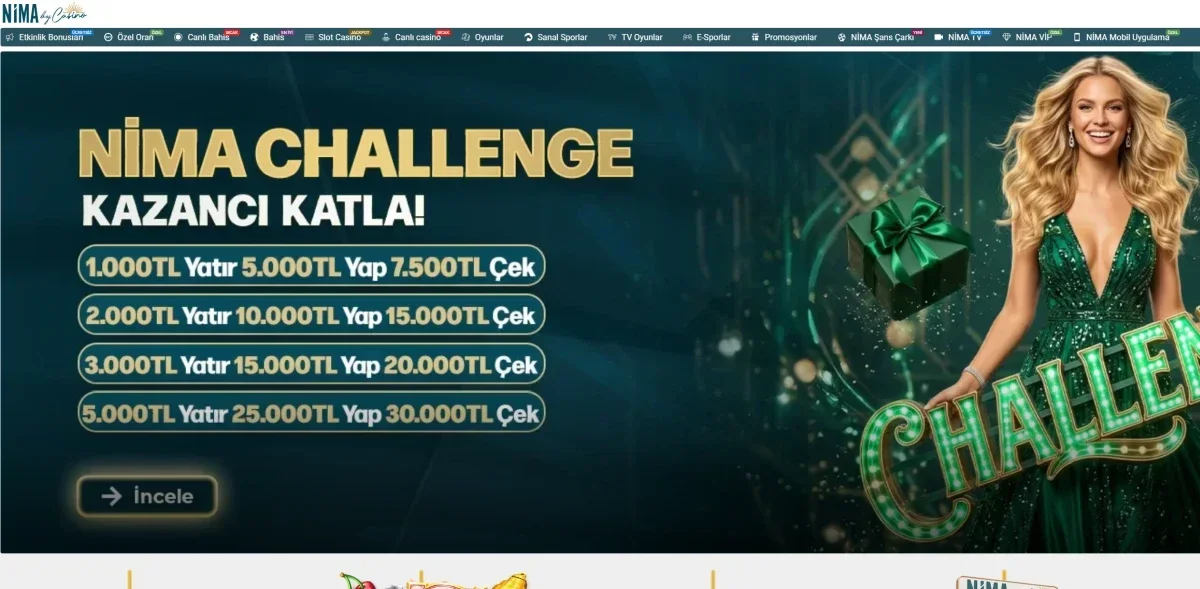 Nima Casino ekran görüntüsü